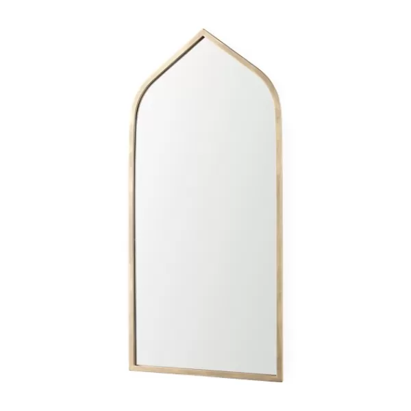 Decorative Mirrors-Kirkland's Home Giovanna Gold Metal Frame Ogee Arch Wall Mirror