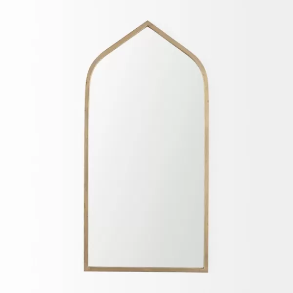 Decorative Mirrors-Kirkland's Home Giovanna Gold Metal Frame Ogee Arch Wall Mirror