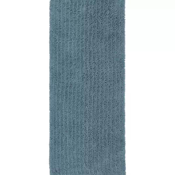 Bathroom Rugs-Kirkland's Home Glacier Lofty Pile Chenille Bath Mat, 24 In. Blue