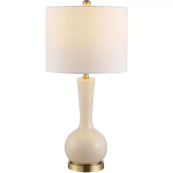 Table Lamps-Kirkland's Home Glazed Glass Teardrop Table Lamp Ivory