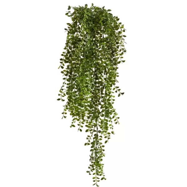 Arrangements & Greenery-Kirkland's Home Gledistias In Hanging Metal Baskets, Set Of 2 Green