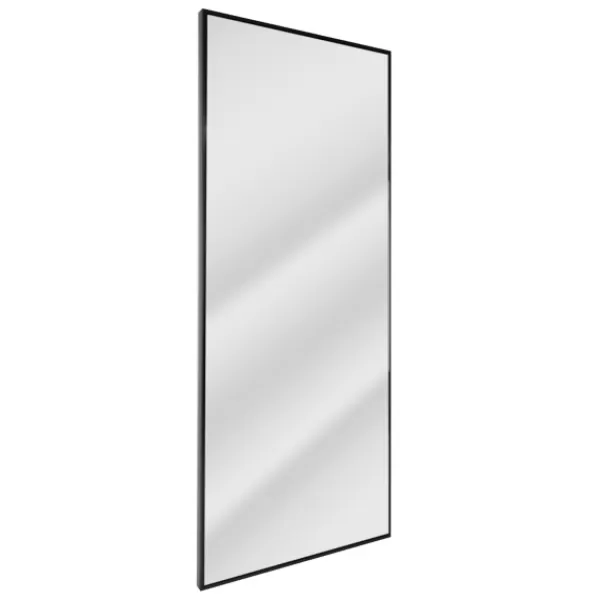 Framed Mirrors-Kirkland's Home Glossy Black Frame Leaning Mirror