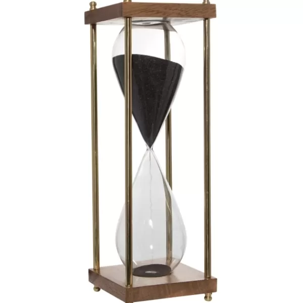 Decorative Accents-Kirkland's Home Gold And Brown Modern Hourglass Gold/Brown/Black