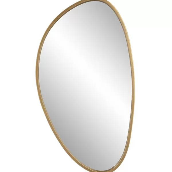 Decorative Mirrors-Kirkland's Home Gold Boomerang Wall Mirror