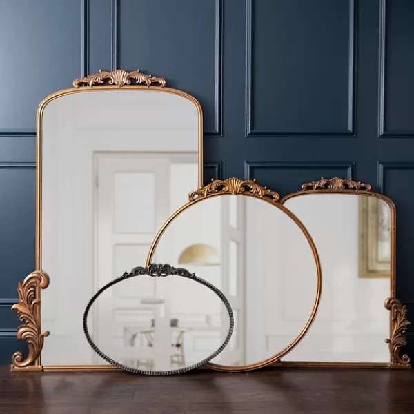 Full Length & Floor Mirrors-Kirkland's Home Gold Bordeaux Ornate Leaner Mirror, 46X63 In.