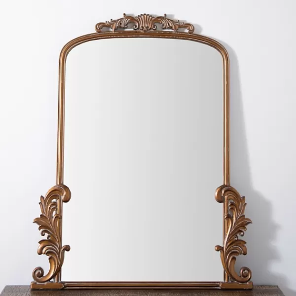 Decorative Mirrors-Kirkland's Home Gold Bordeaux Ornate Scroll Mirror