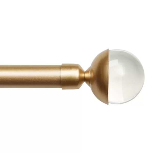 Curtain Rods & Hardware-Kirkland's Home Gold Eleanor Curtain Rod Set, 72 In.