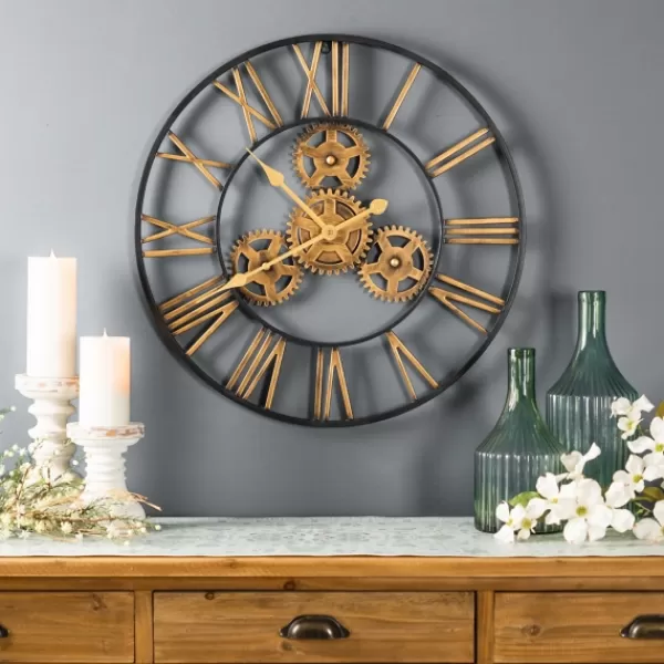 Clocks-Kirkland's Home Gold Emmanuel Wall Clock