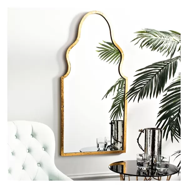 Framed Mirrors-Kirkland's Home Gold Foil Arched Mirror