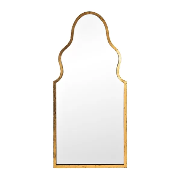 Framed Mirrors-Kirkland's Home Gold Foil Arched Mirror