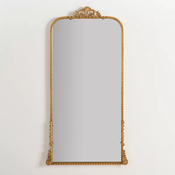 Decorative Mirrors-Kirkland's Home Gold Ornate Carved Large Wall Mirror