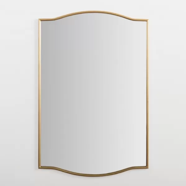 Decorative Mirrors-Kirkland's Home Gold Shield Wall Mirror