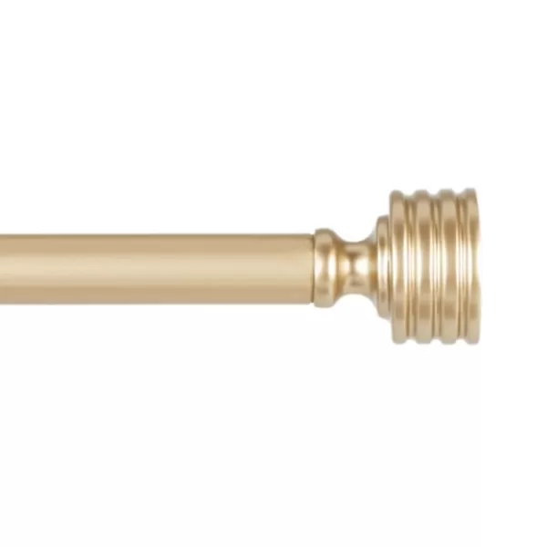 Curtain Rods & Hardware-Kirkland's Home Gold Stacked Cylinder Curtain Rod, 120 In.