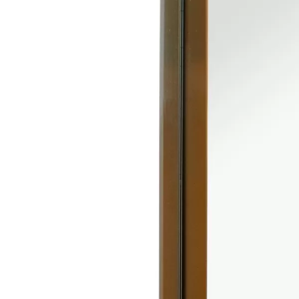 Decorative Mirrors-Kirkland's Home Gold Thin Iron Frame Curved Corner Mirror
