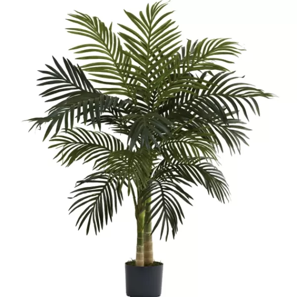 Trees & Topiaries-Kirkland's Home Golden Cane Palm Tree, 4 Ft.