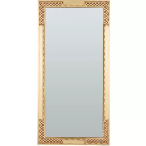 Framed Mirrors-Kirkland's Home Golden Carved Textured Framed Mirror