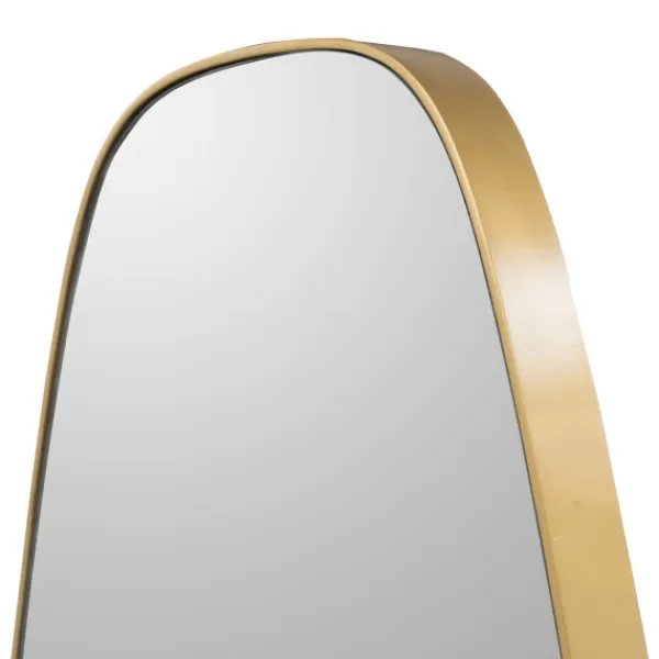 Decorative Mirrors-Kirkland's Home Golden Long Teardrop Wall Mirror