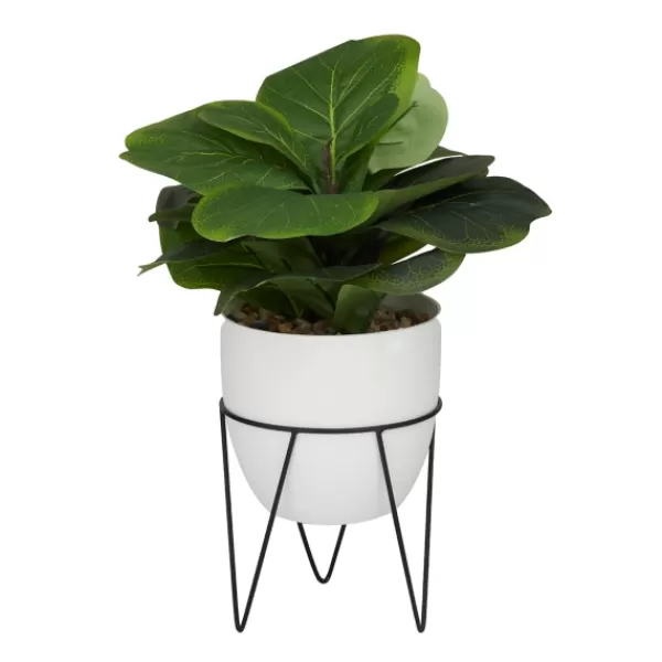 Trees & Topiaries-Kirkland's Home Gourd Plant In Hairpin Leg Planter