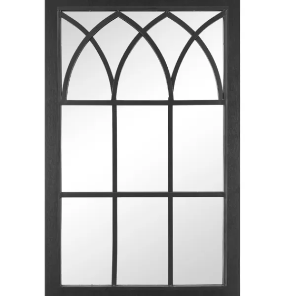 Decorative Mirrors-Kirkland's Home Grandview Arched Frame Mirror Black