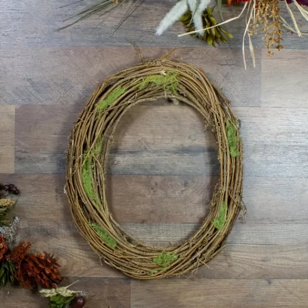 Wreaths-Kirkland's Home Grapevine And Twig Wreath Brown/Green