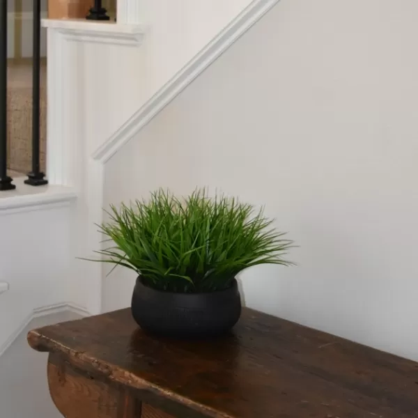 Arrangements & Greenery-Kirkland's Home Grass Arrangement In Black Ceramic Bowl Green/Black