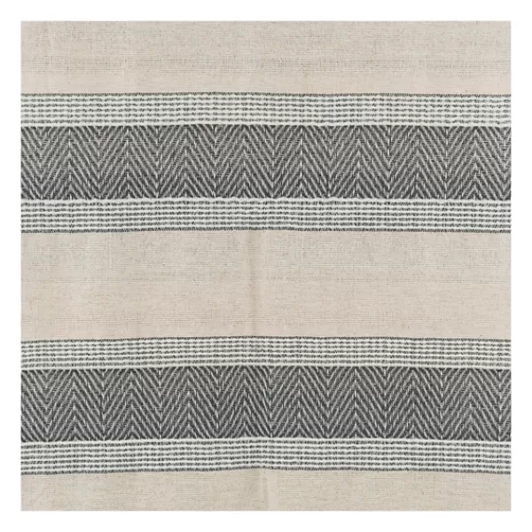 Blankets & Throws-Kirkland's Home Gray And Natural Colorblock Chevron Throw Gray/Tan