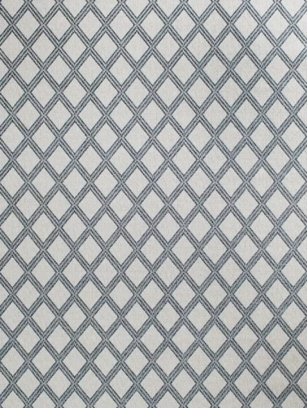 Outdoor Rugs-Kirkland's Home Gray Auckland Trellis Outdoor Area Rug, 5X7 Gray/Blue