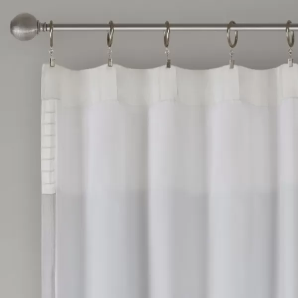 Curtains & Drapes-Kirkland's Home Gray Color Block Striped Curtain Panel, 84 In. Gray/White