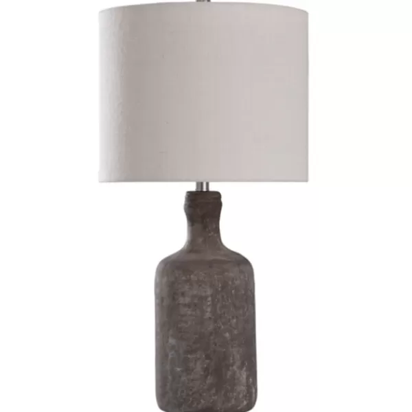 Table Lamps-Kirkland's Home Gray Concrete Jug Table Lamp Ivory