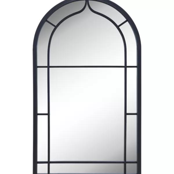 Decorative Mirrors-Kirkland's Home Gray Metal Arched Mirror