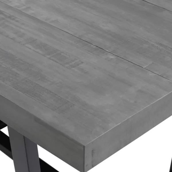 Dining Tables-Kirkland's Home Gray Solid Wood Madelyn Dining Table