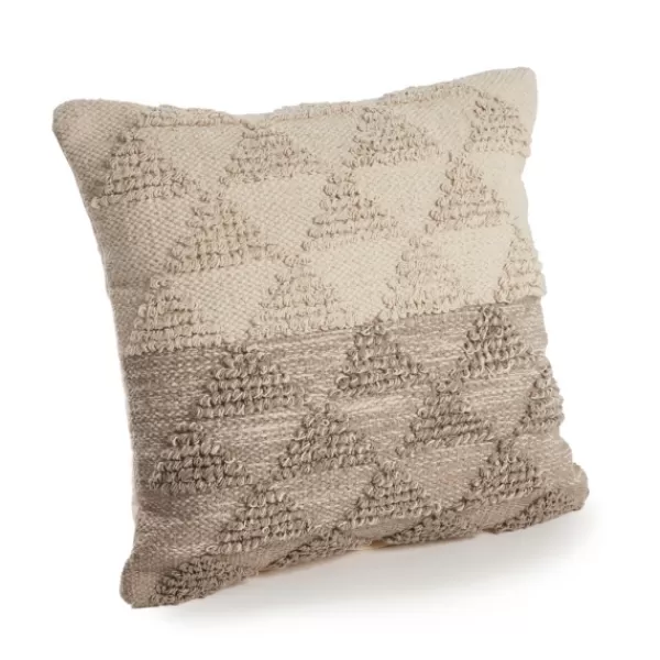 Pillows-Kirkland's Home Gray Textured Gradient Pillow Gray/Tan