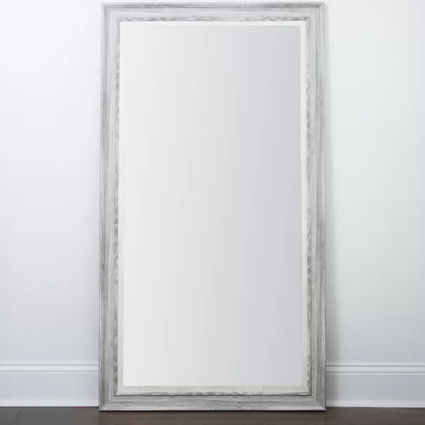 Full Length & Floor Mirrors-Kirkland's Home Gray Woodtone Framed Mirror, 37.56X67.56 In.