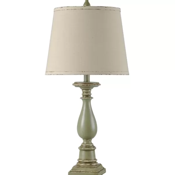 Table Lamps-Kirkland's Home Green French Country Table Lamp Ivory