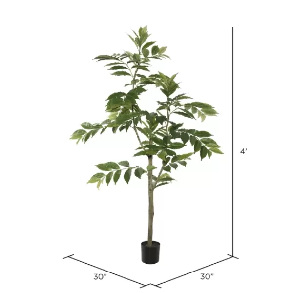 Trees & Topiaries-Kirkland's Home Green Nandina Potted Tree, 4 Ft.