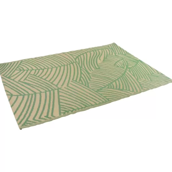 Outdoor Rugs-Kirkland's Home Green Palm Leaf Outdoor Area Rug, 4X6 Green/Tan