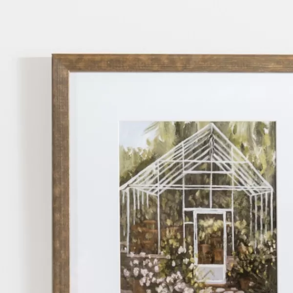 Framed Art-Kirkland's Home Greenhouse Garden Framed Art Prints, Set Of 2 Green/White/Brown