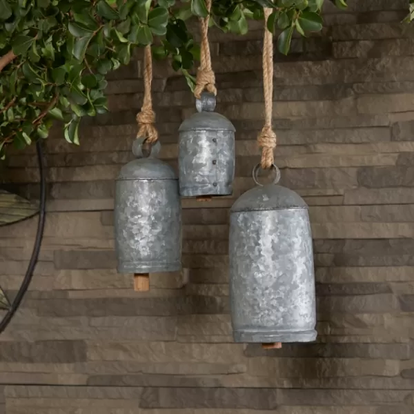 Decorative Accents-Kirkland's Home Hanging Decorative Bells, Set Of 3 Silver