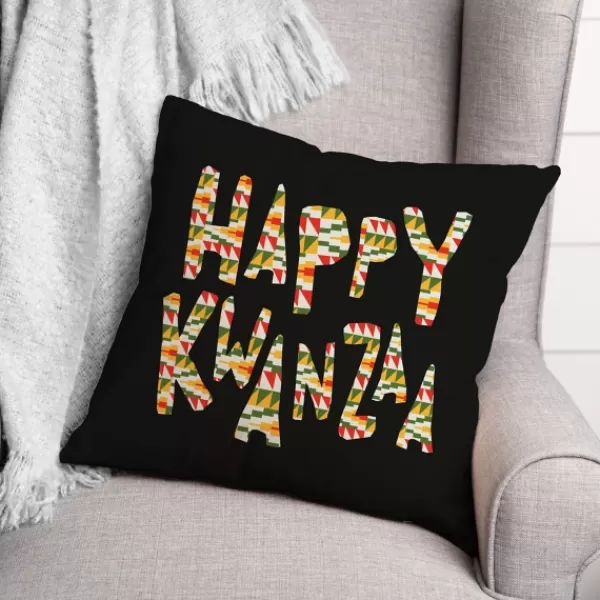 Wall Plaques-Kirkland's Home Happy Kwanza Decorative Throw Pillow