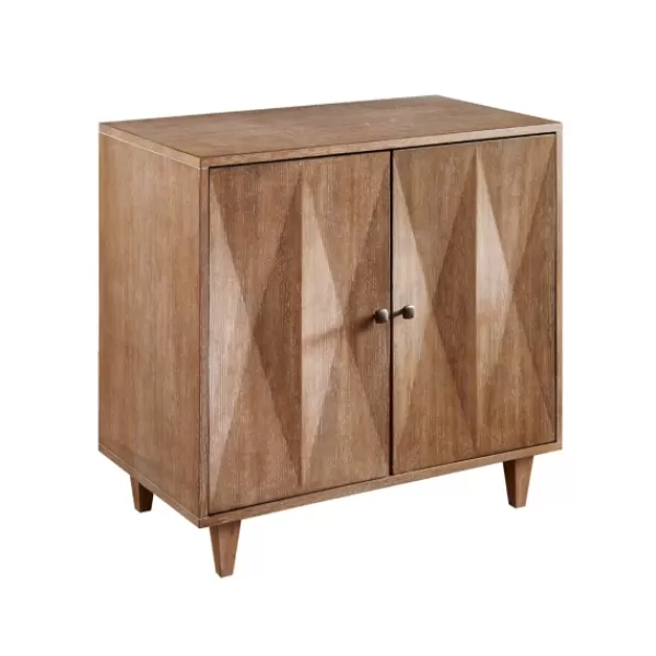 Cabinets & Sideboards-Kirkland's Home Hazelnut Prism Cabinet Brown