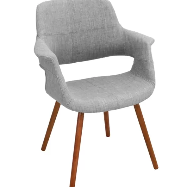 Accent Chairs-Kirkland's Home Heather Open Back Midcentury Accent Chair Gray