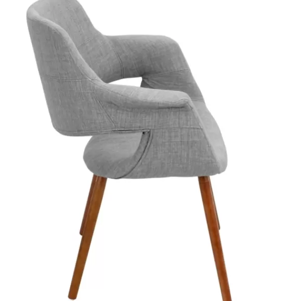 Accent Chairs-Kirkland's Home Heather Open Back Midcentury Accent Chair Gray