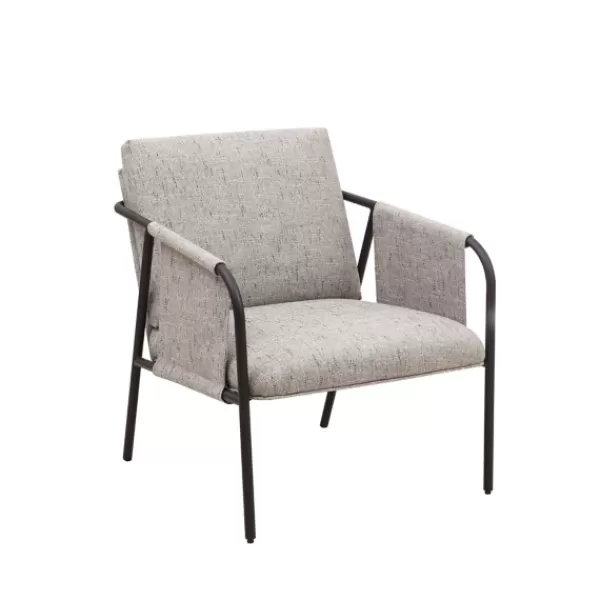 Accent Chairs-Kirkland's Home Heathered Exposed Frame Accent Chair Gray