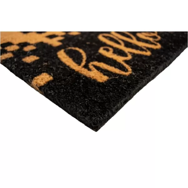 Doormats-Kirkland's Home Hello Goodbye Upside Down Doormat Tan/Black