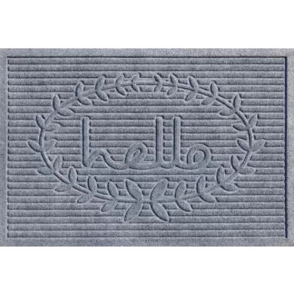 Doormats-Kirkland's Home Hello Ribbed Durable Doormat Gray