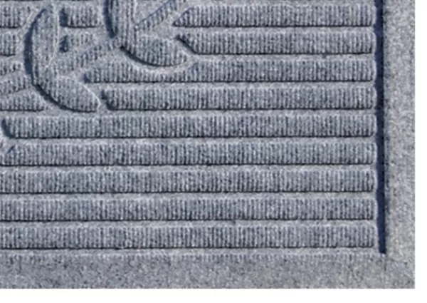 Doormats-Kirkland's Home Hello Ribbed Durable Doormat Gray