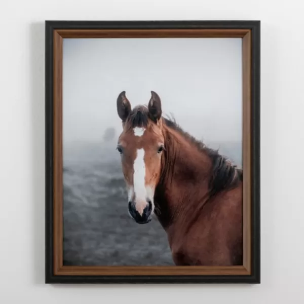 Framed Art-Kirkland's Home Highland Horse Framed Art Print Brown/Black