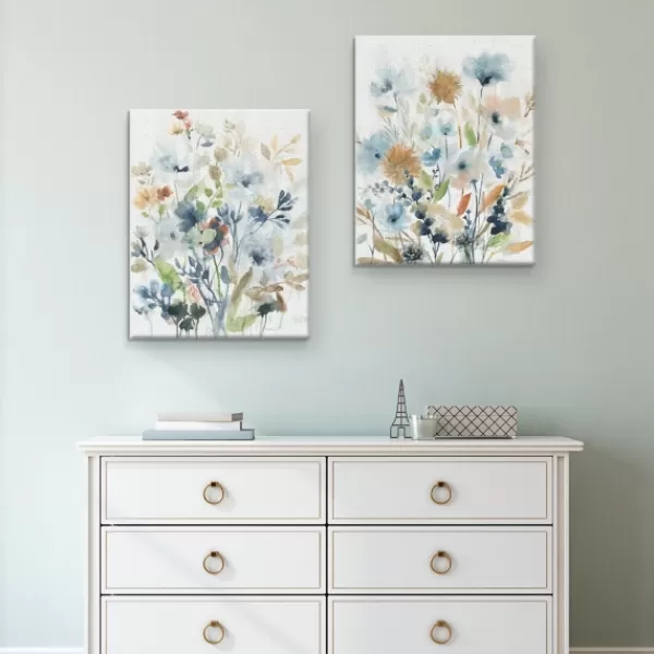 Canvas Art-Kirkland's Home Holland Spring Mix Canvas Art Prints, Set Of 2 Blue/Orange/Green