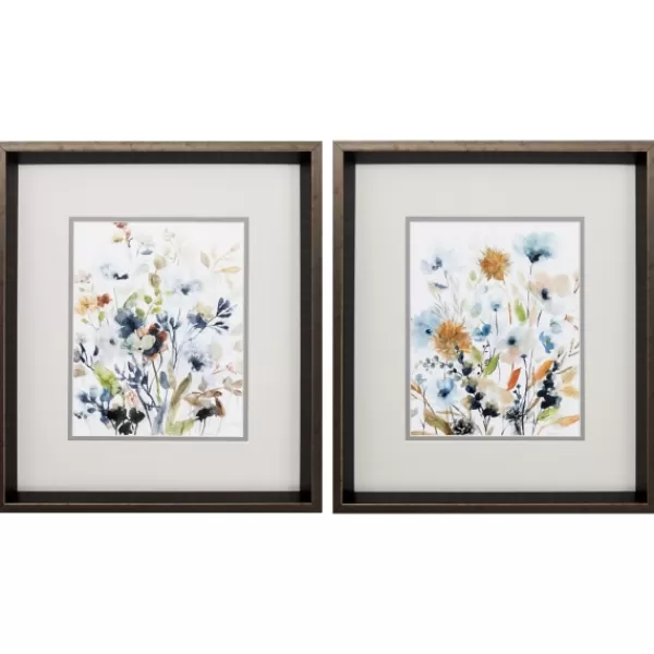 Framed Art-Kirkland's Home Holland Spring Mix Framed Art Prints, Set Of 2 Gray/Blue/Multi