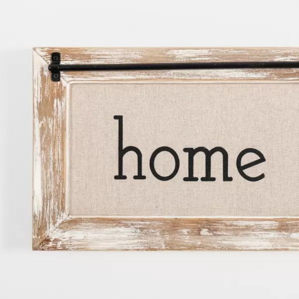 Wall Quotes & Signs-Kirkland's Home Home Sweet Home Rustic Door Frame Wood Wall Plaque White/Brown/Tan